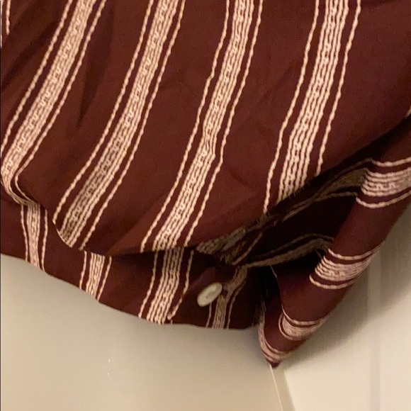 Crop-top Blouse w/ Ribbon Tie Sleeves - Picture 5 of 6